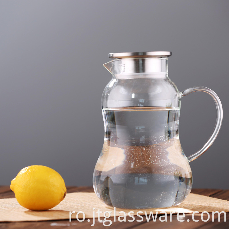 ,HotCold Water Carafe with Handle Beverage Pitcher 